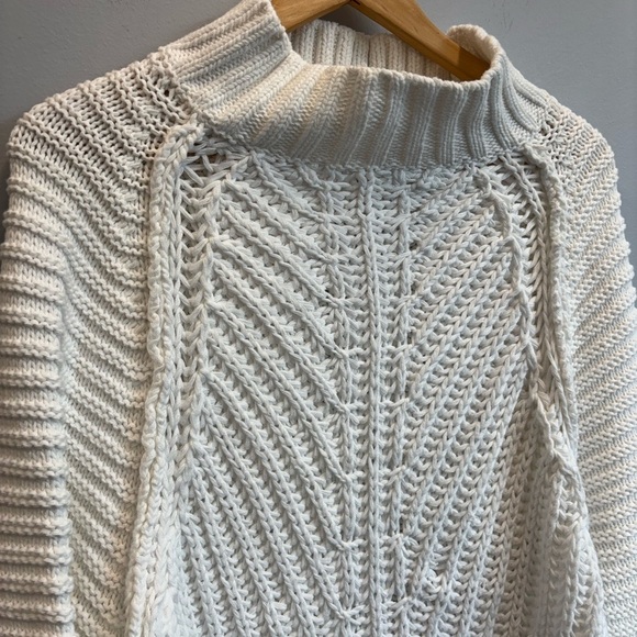 Free People Large Sweetheart Sweater White - Picture 6 of 12